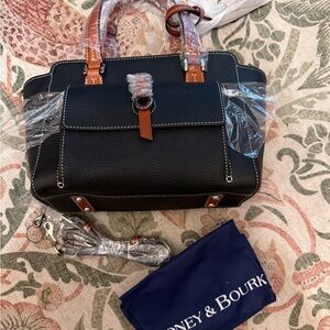 Dooney & Bourke Black and Tan “Small Shopper” Women's Bag